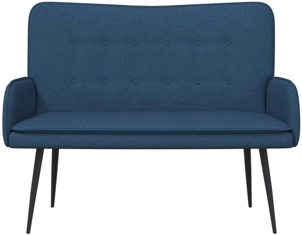 Dvitaškė sofa Mėlyna 115 x 61 x 87 cm Audinys