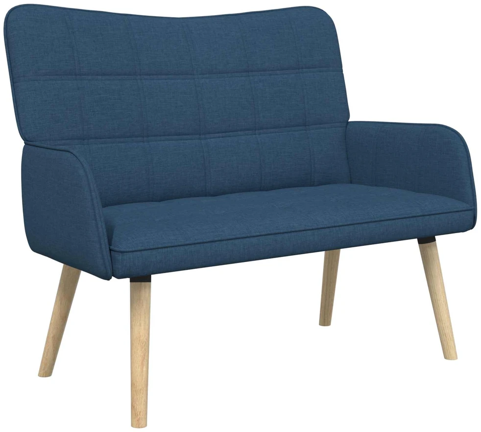 Dvitaškė sofa Mėlyna 115 x 61 x 87 cm Audinys