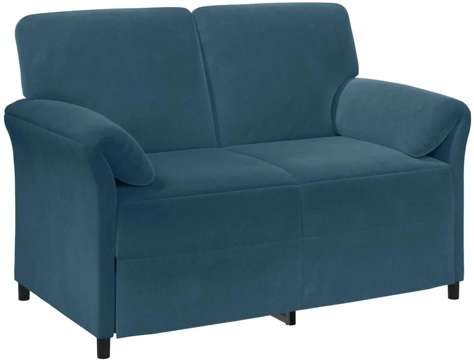 Dvitaškė sofa Mėlyna 138 x 83 x 95 cm Aksomas
