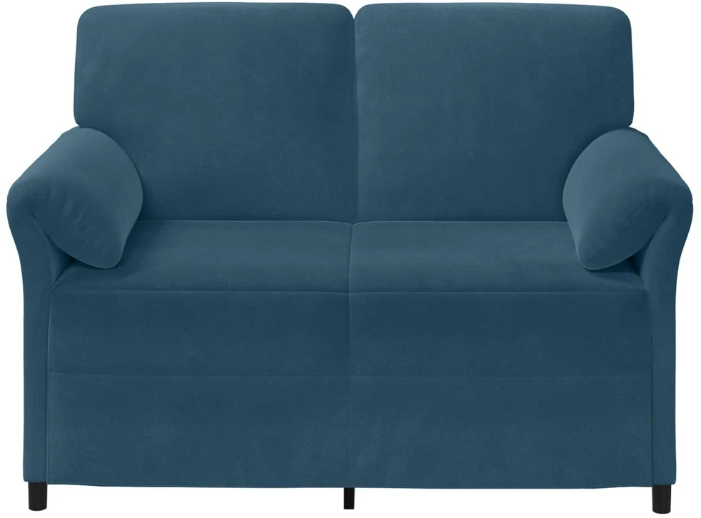 Dvitaškė sofa Mėlyna 138 x 83 x 95 cm Aksomas