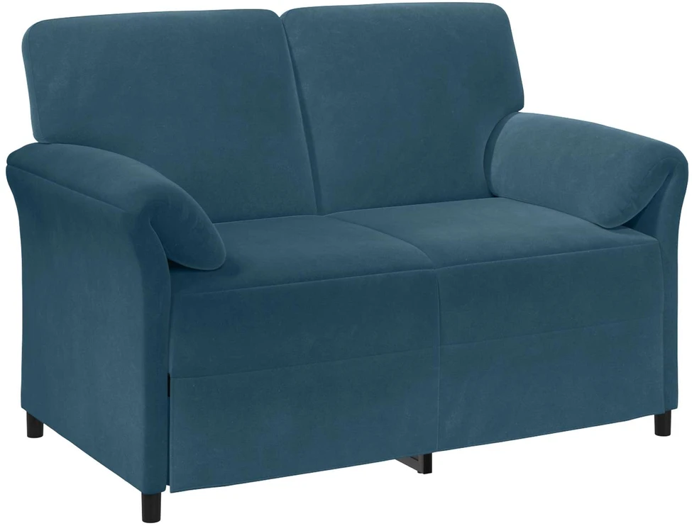 Dvitaškė sofa Mėlyna 138 x 83 x 95 cm Aksomas