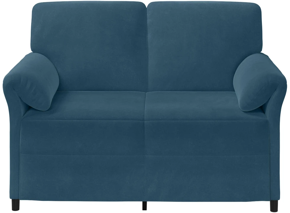 Dvitaškė sofa Mėlyna 138 x 83 x 95 cm Aksomas