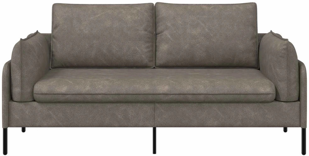 Dvitaškė sofa Pilka 188 x 81 x 89 cm Dirbtinė oda
