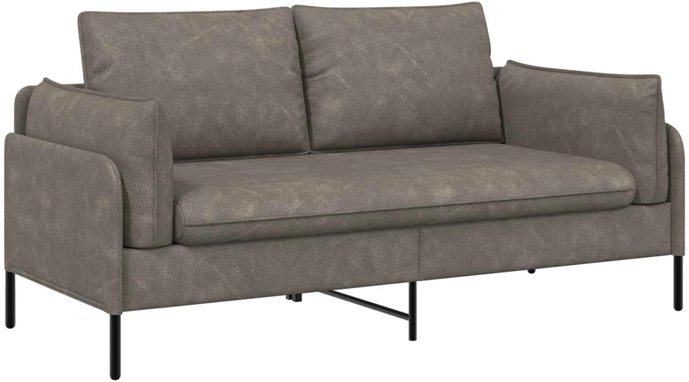 Dvitaškė sofa Pilka 188 x 81 x 89 cm Dirbtinė oda