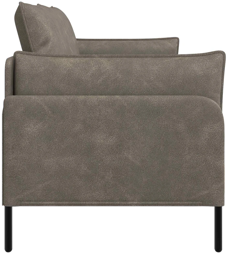 Dvitaškė sofa Pilka 188 x 81 x 89 cm Dirbtinė oda