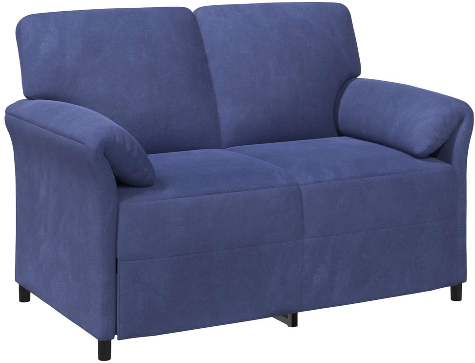 Dvitaškė sofa Policijos mėlyna 138 x 83 x 95 cm Aksomas