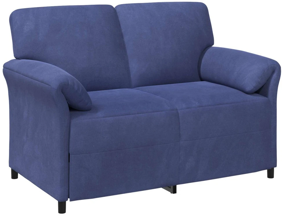 Dvitaškė sofa Policijos mėlyna 138 x 83 x 95 cm Aksomas