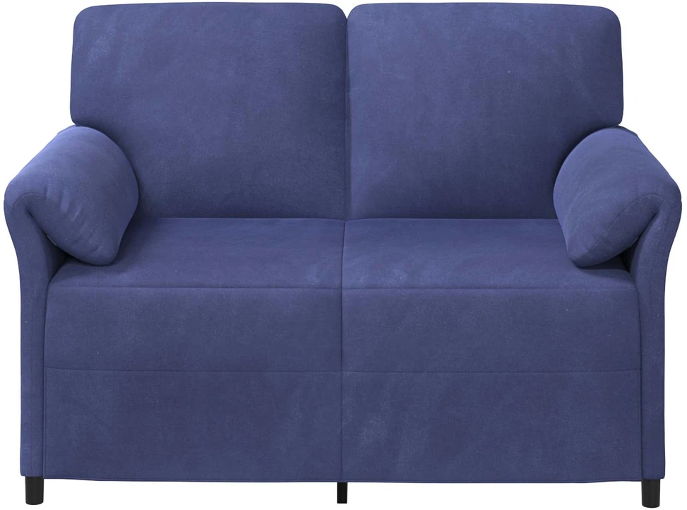 Dvitaškė sofa Policijos mėlyna 138 x 83 x 95 cm Aksomas