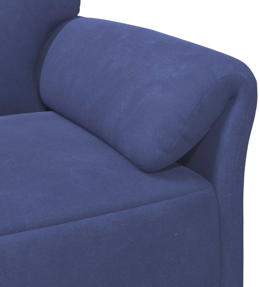 Dvitaškė sofa Policijos mėlyna 138 x 83 x 95 cm Aksomas