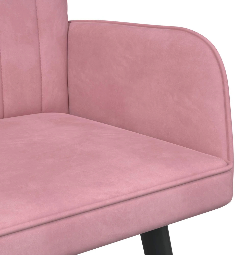 Dvitaškė sofa Rožinė 115 x 61 x 87 cm Aksomas