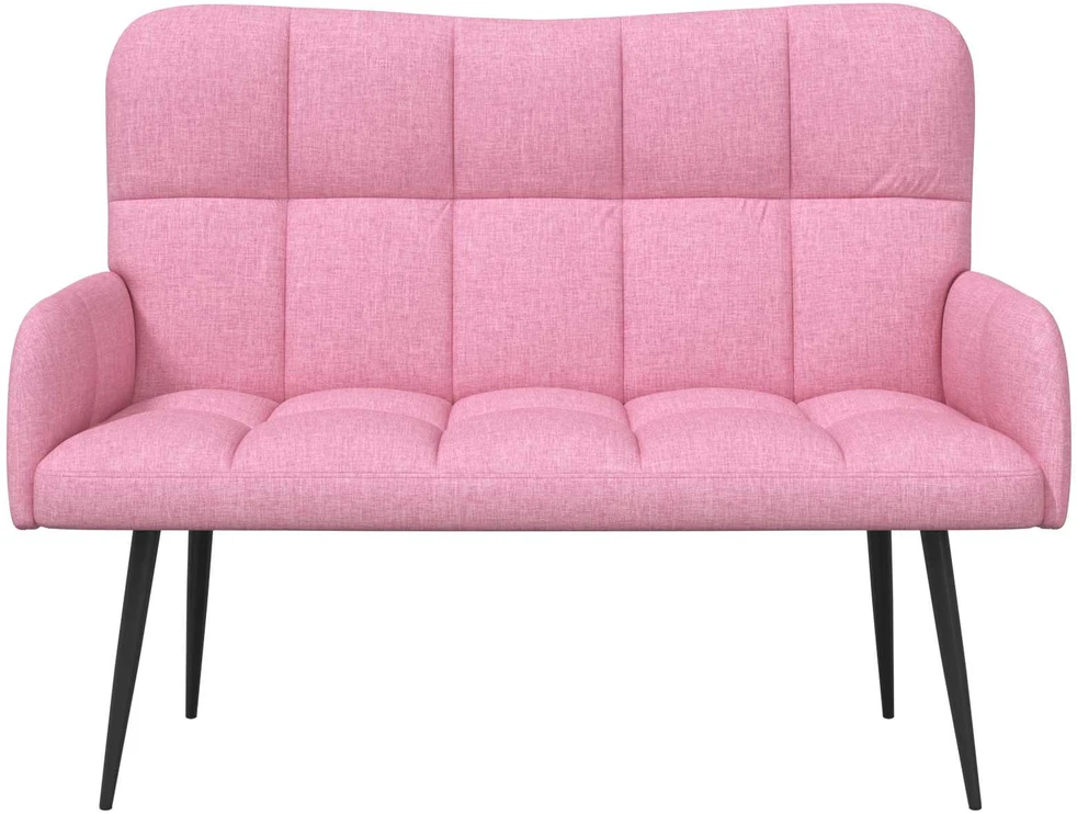 Dvitaškė sofa Rožinė 115 x 61 x 87 cm Audinys