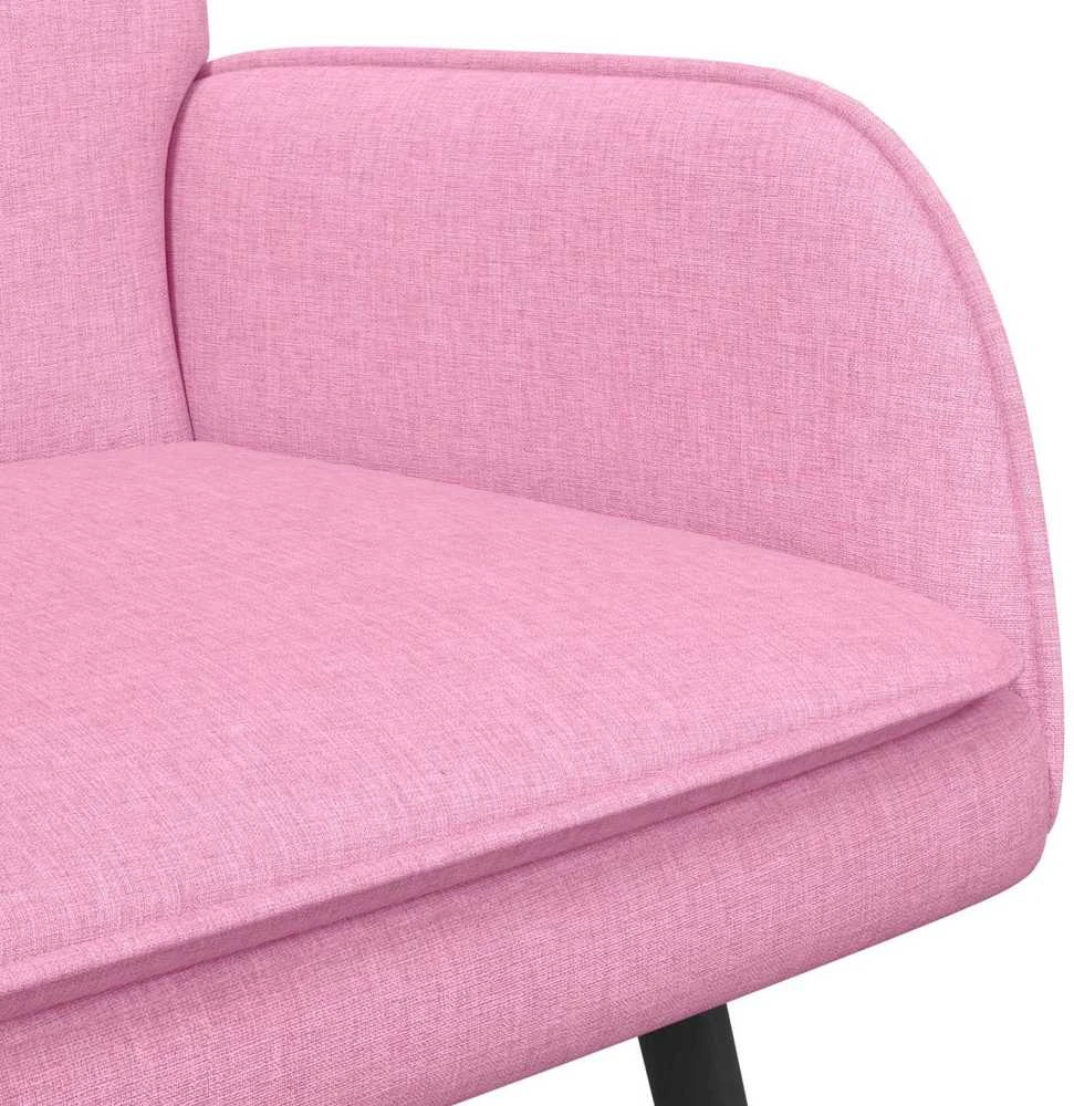 Dvitaškė sofa Rožinė 115 x 61 x 87 cm Audinys