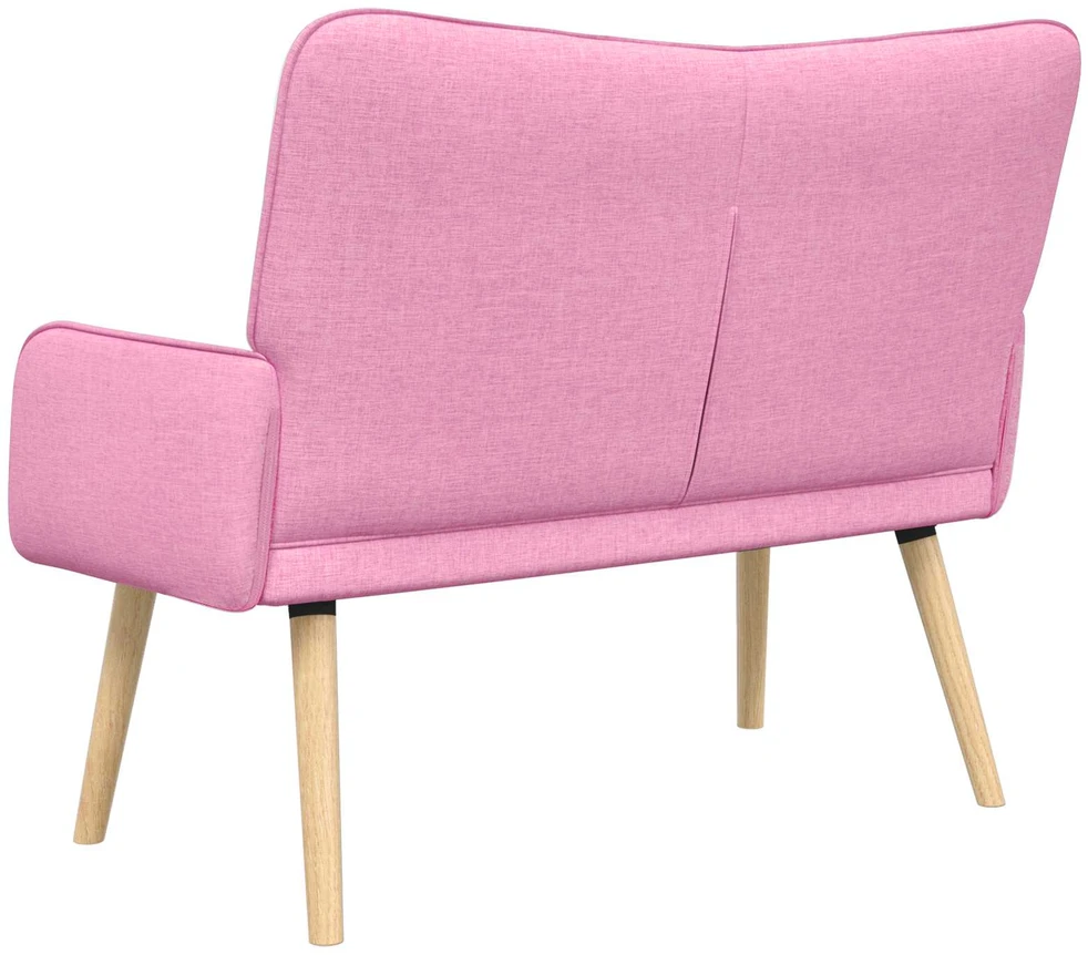 Dvitaškė sofa Rožinė 115 x 61 x 87 cm Audinys