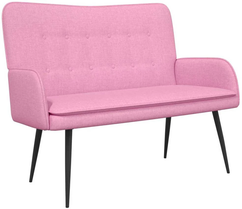 Dvitaškė sofa Rožinė 115 x 61 x 87 cm Audinys