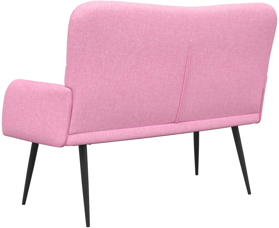 Dvitaškė sofa Rožinė 115 x 61 x 87 cm Audinys