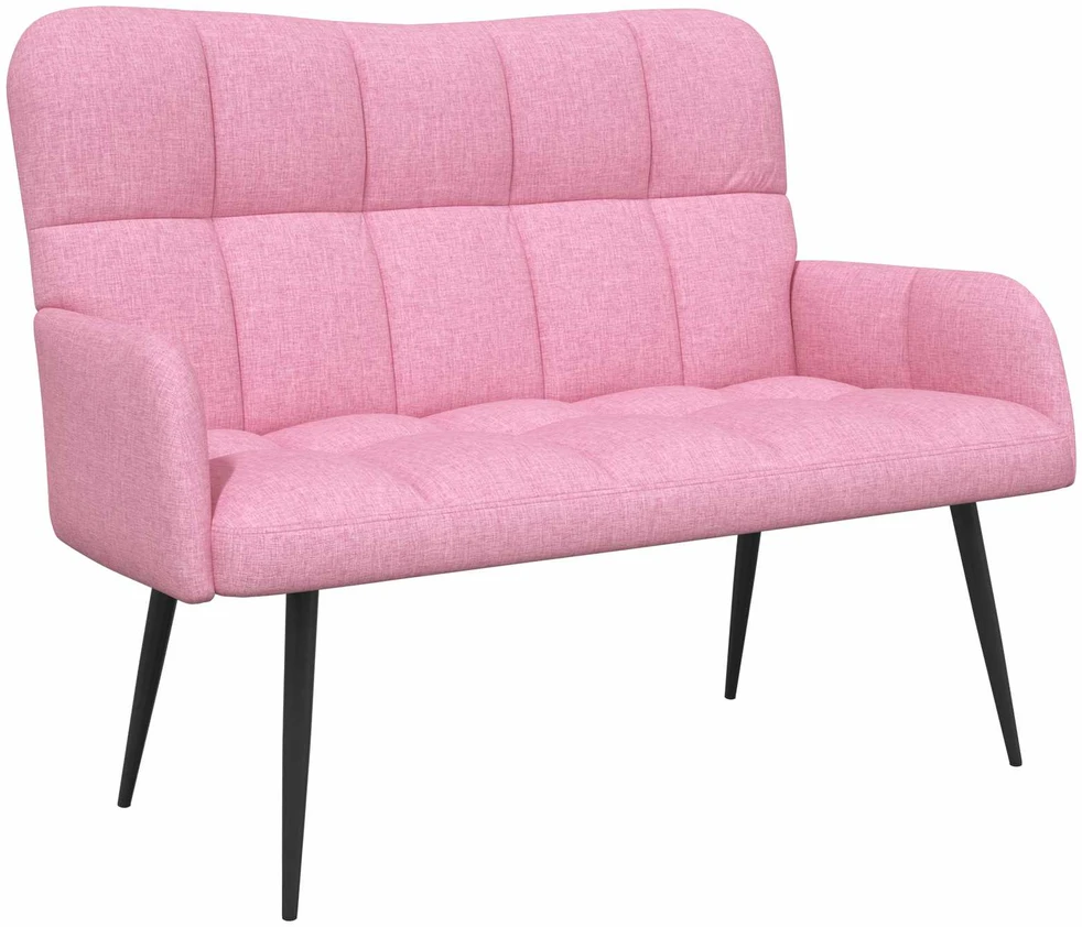 Dvitaškė sofa Rožinė 115 x 61 x 87 cm Audinys