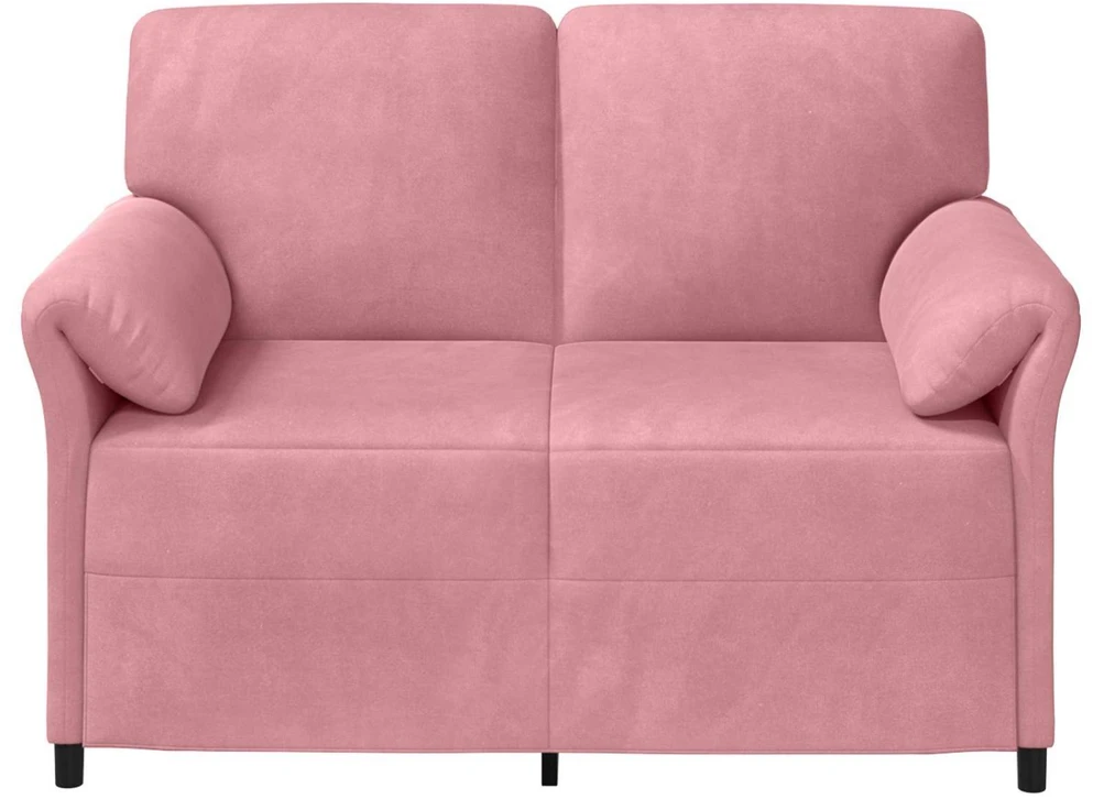 Dvitaškė sofa Rožinė 138 x 83 x 95 cm Aksomas