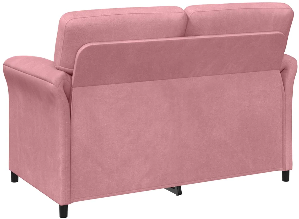 Dvitaškė sofa Rožinė 158 x 83 x 95 cm Aksomas