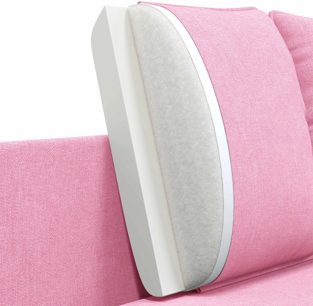 Dvitaškė sofa Rožinė 188 x 81 x 89 cm Audinys