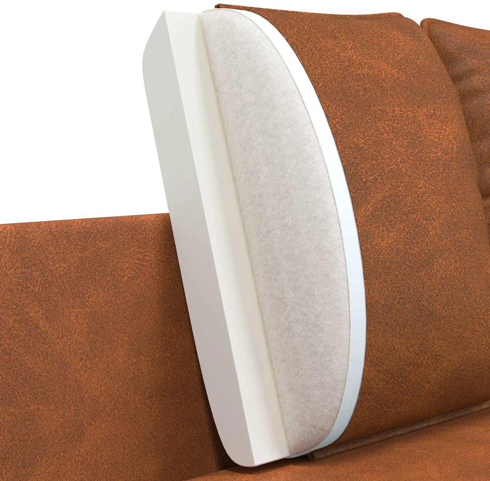 Dvitaškė sofa Ruda 188 x 81 x 89 cm Dirbtinė oda