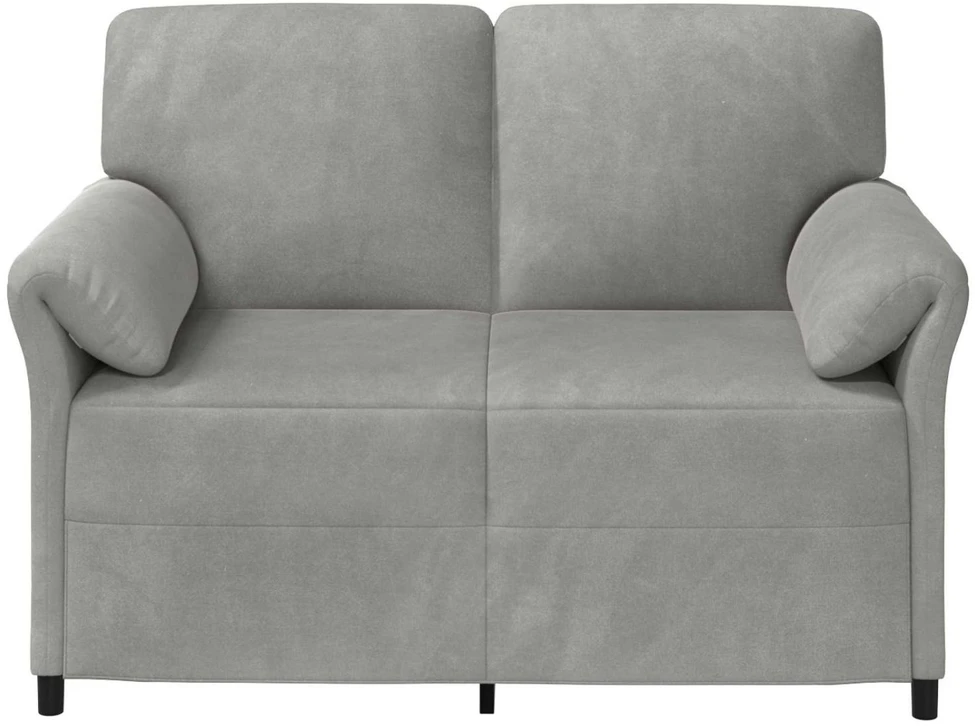 Dvitaškė sofa Šviesiai pilka 138 x 83 x 95 cm Aksomas