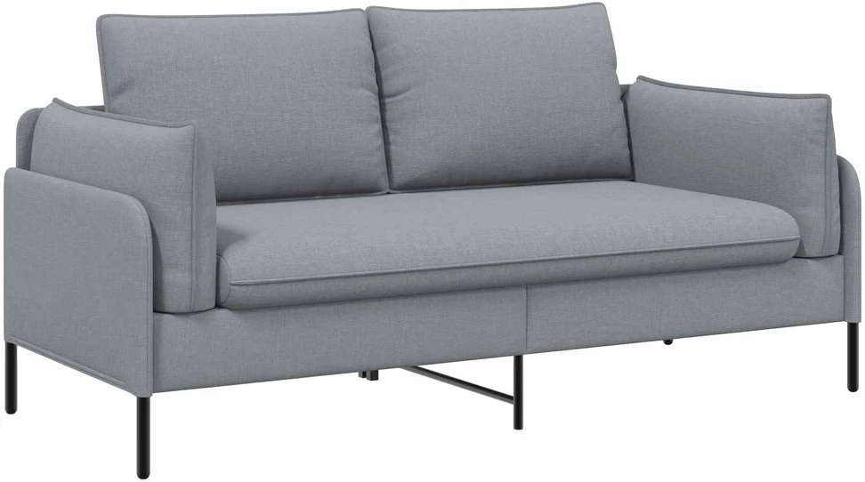 Dvitaškė sofa Šviesiai pilka 188 x 81 x 89 cm Audinys
