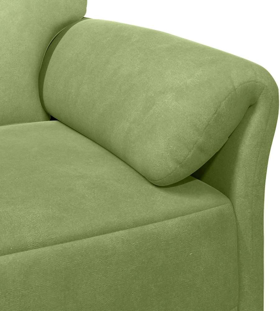 Dvitaškė sofa Šviesiai žalia 138 x 83 x 95 cm Aksomas