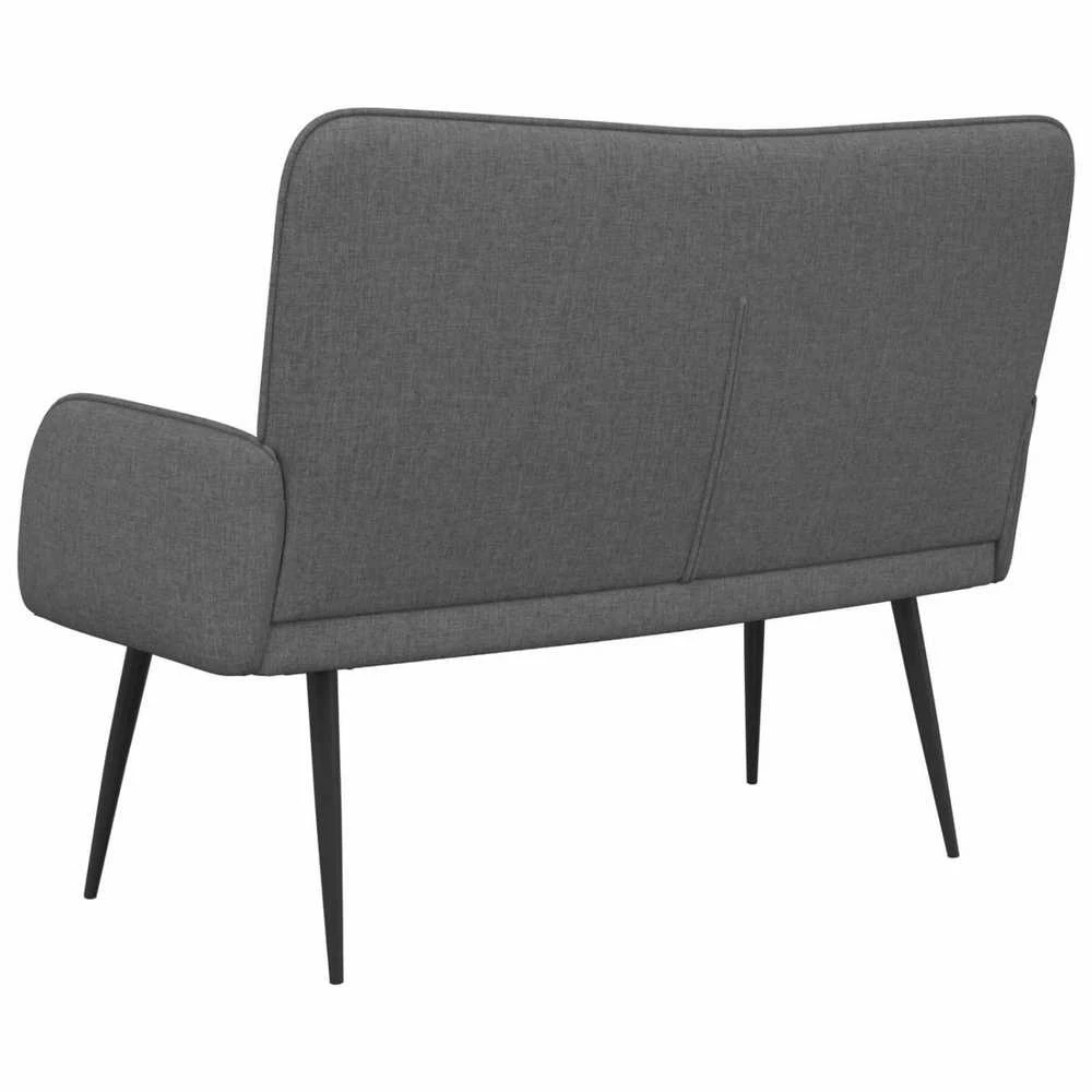 Dvitaškė sofa Tamsiai pilka 115 x 61 x 87 cm Audinys