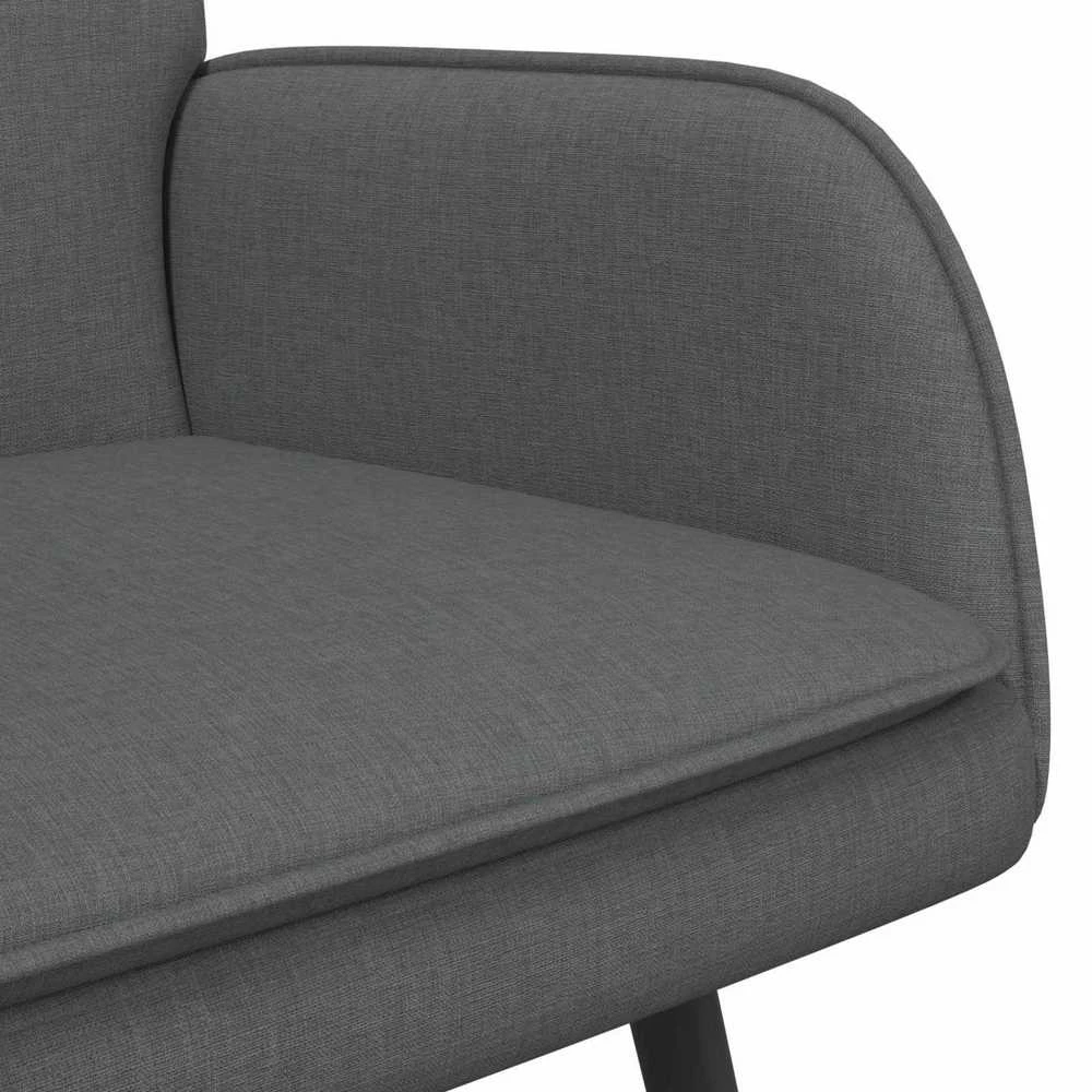Dvitaškė sofa Tamsiai pilka 115 x 61 x 87 cm Audinys