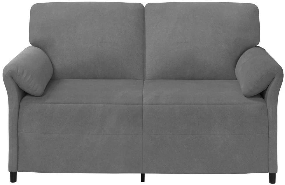 Dvitaškė sofa Tamsiai pilka 158 x 83 x 95 cm Aksomas