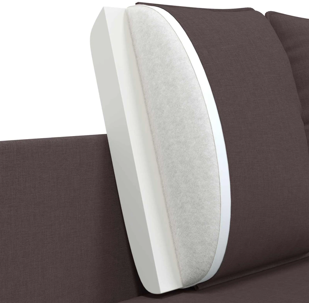 Dvitaškė sofa Tamsiai rudas 188 x 81 x 89 cm Audinys