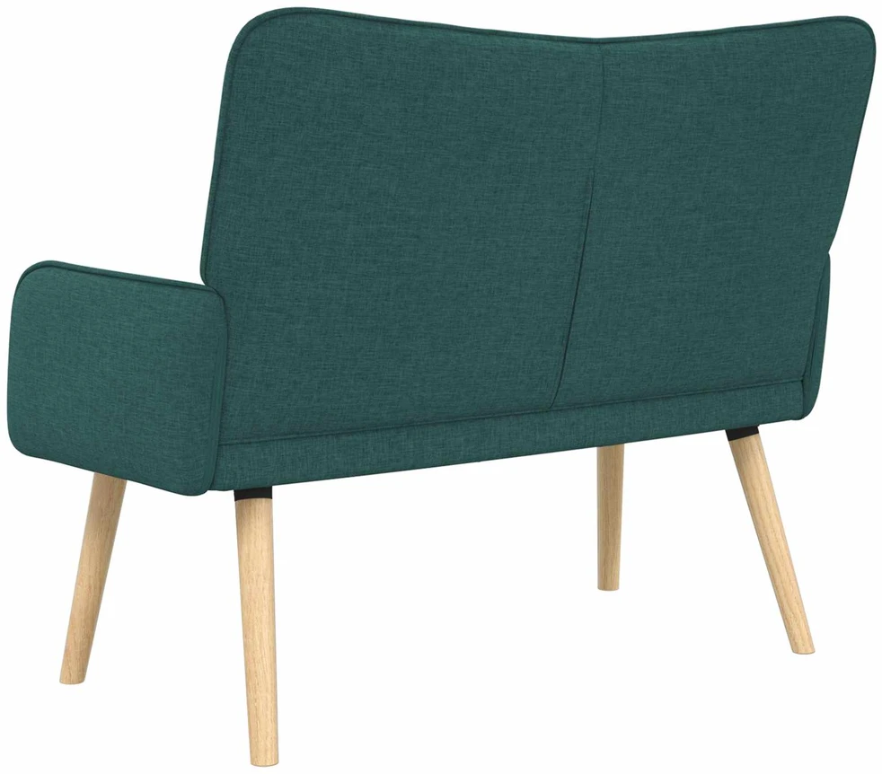 Dvitaškė sofa Tamsiai žalia 115 x 61 x 87 cm Audinys