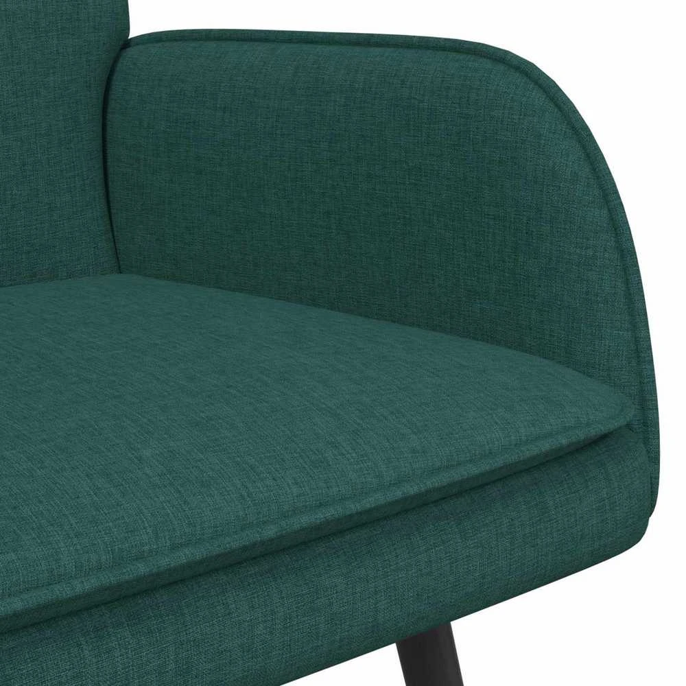 Dvitaškė sofa Tamsiai žalia 115 x 61 x 87 cm Audinys