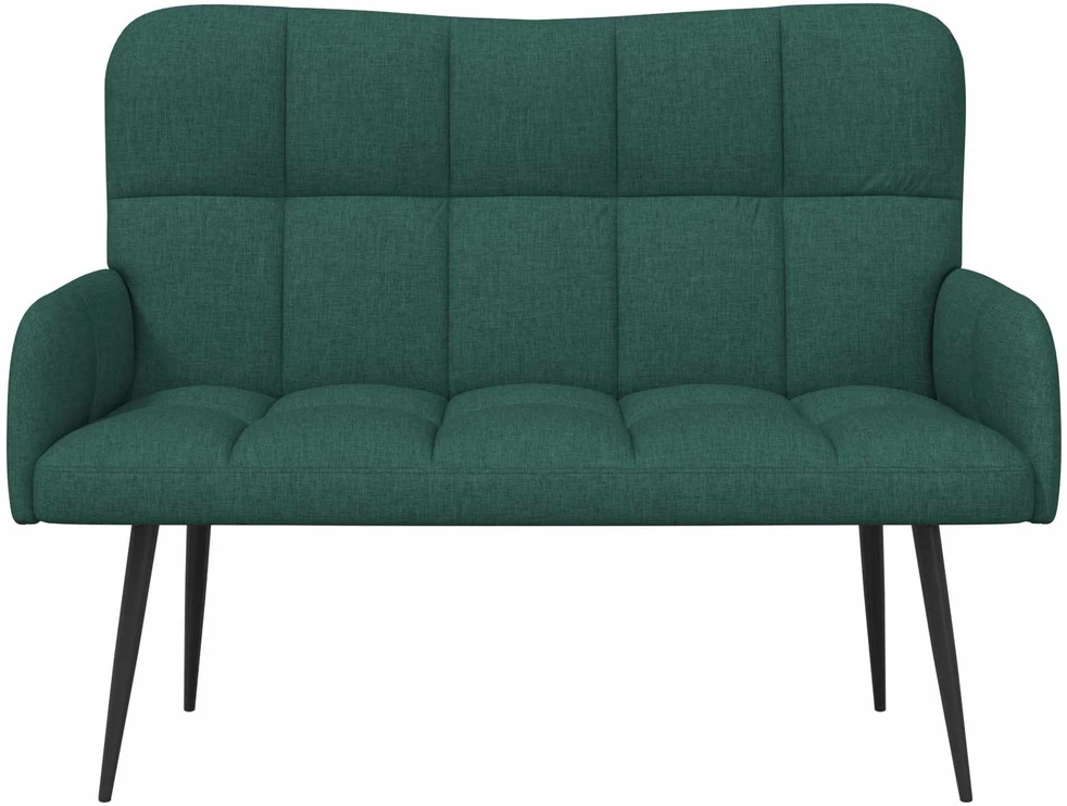 Dvitaškė sofa Tamsiai žalia 115 x 61 x 87 cm Audinys