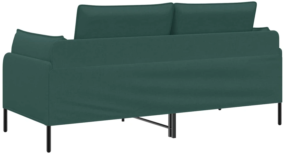 Dvitaškė sofa Tamsiai žalia 188 x 81 x 89 cm Audinys