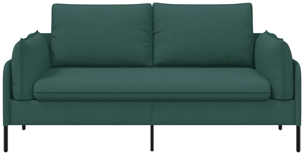 Dvitaškė sofa Tamsiai žalia 188 x 81 x 89 cm Audinys