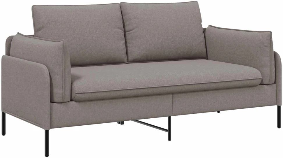 Dvitaškė sofa Taupe 188 x 81 x 89 cm Audinys