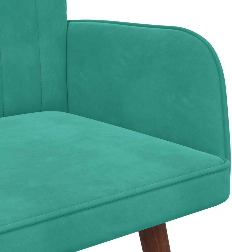 Dvitaškė sofa Turkio 115 x 61 x 87 cm Aksomas
