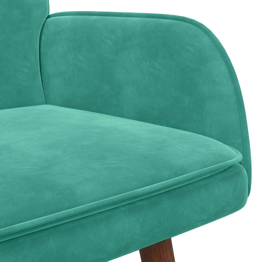 Dvitaškė sofa Turkio 115 x 61 x 87 cm Aksomas