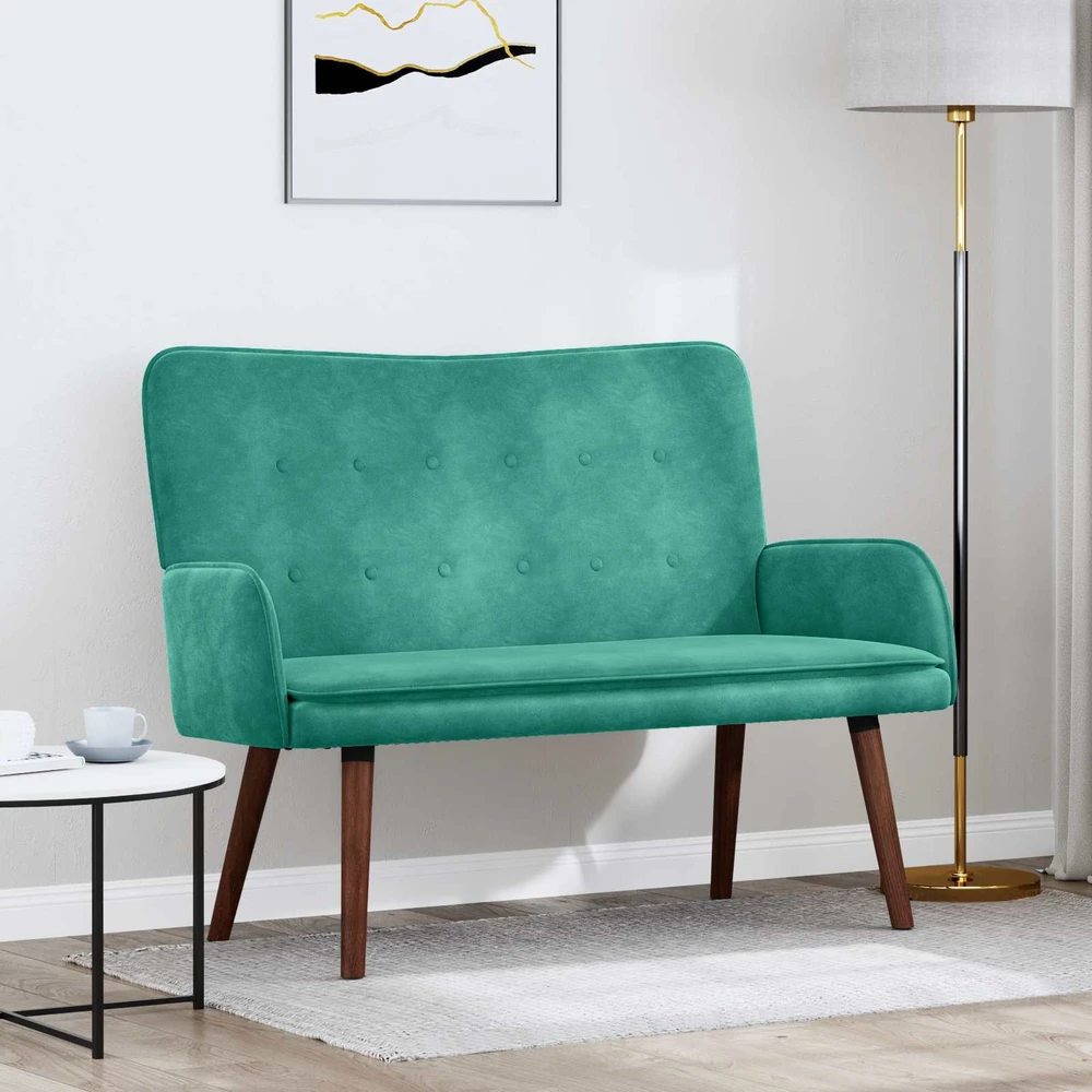 Dvitaškė sofa Turkio 115 x 61 x 87 cm Aksomas