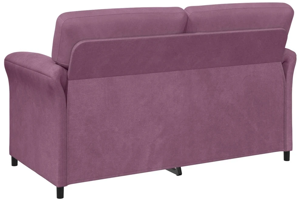 Dvitaškė sofa Violetinė 158 x 83 x 95 cm Aksomas