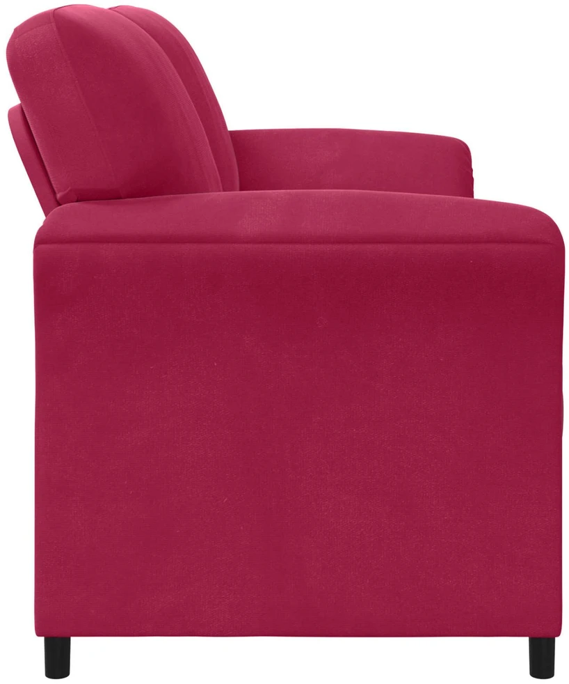 Dvitaškė sofa Vyno raudona 138 x 83 x 95 cm Aksomas