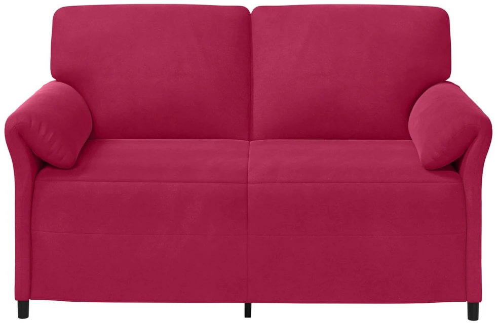 Dvitaškė sofa Vyno raudona 158 x 83 x 95 cm Aksomas