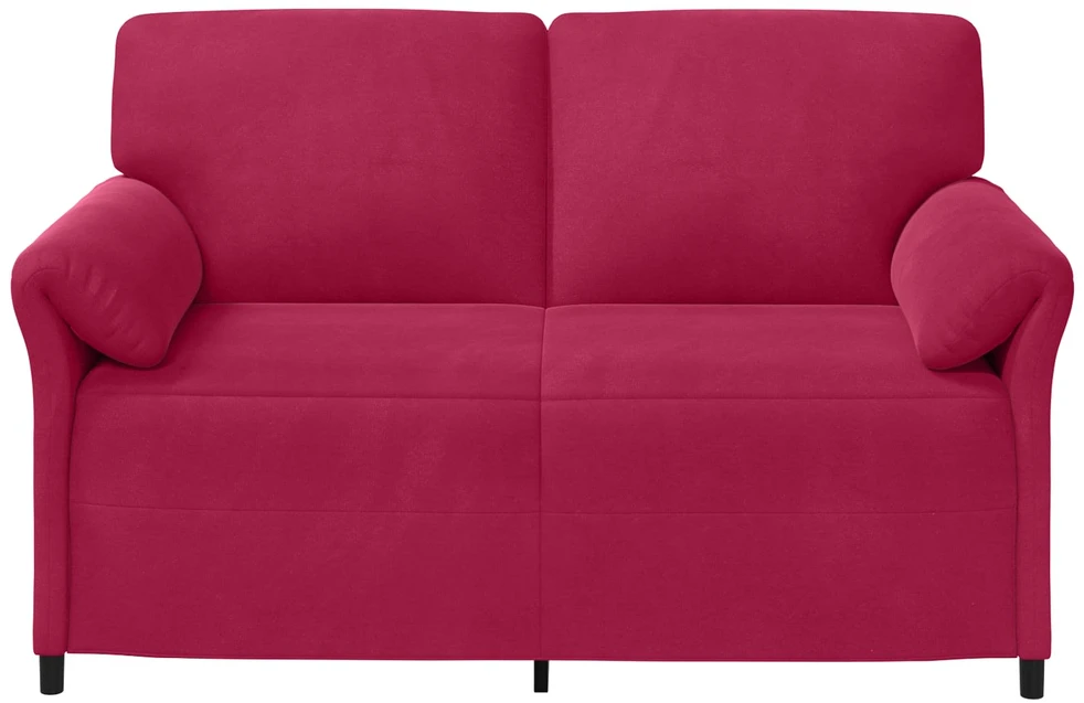 Dvitaškė sofa Vyno raudona 158 x 83 x 95 cm Aksomas