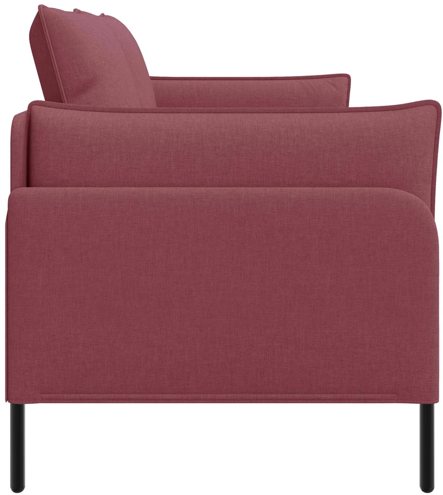 Dvitaškė sofa Vyno raudona 188 x 81 x 89 cm Audinys