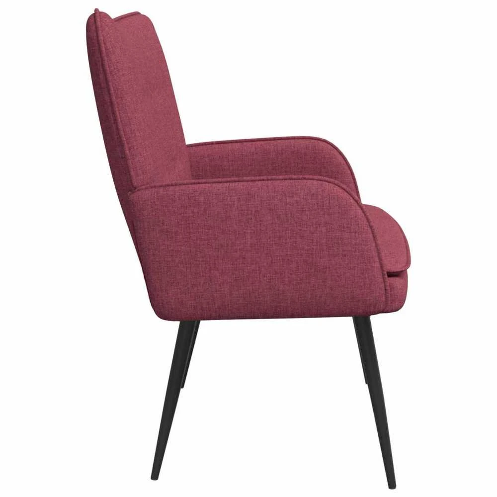 Dvitaškė sofa Vyno raudona 115 x 61 x 87 cm Audinys