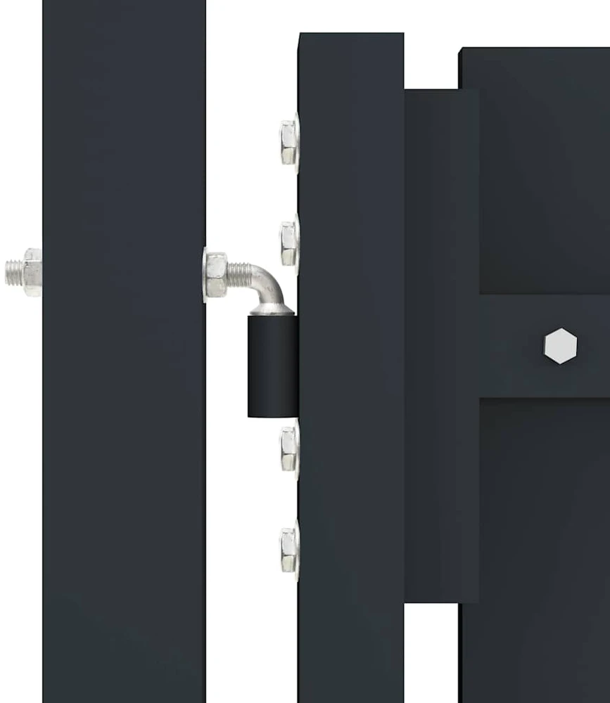 Dvigubi vartai, antracito spalvos, 306x125cm, plienas
