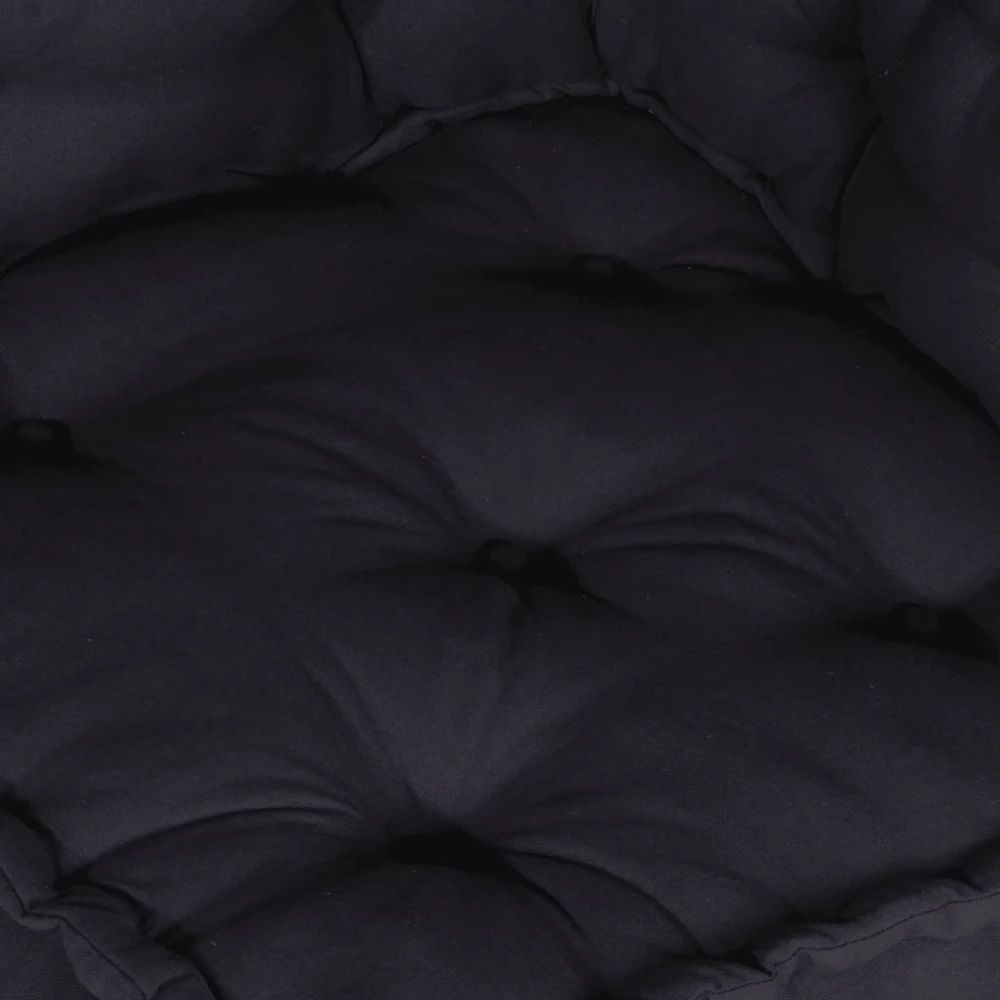 Dvivietė modulinė sofa, antracito spalvos, 140x70x36, audinys
