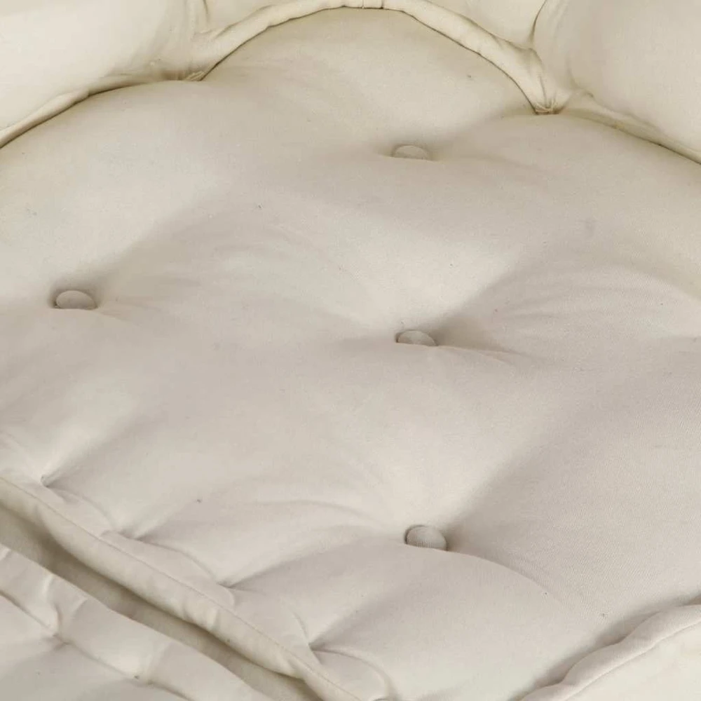 Dvivietė modulinė sofa, kreminės spalvos, 140x70x36, audinys