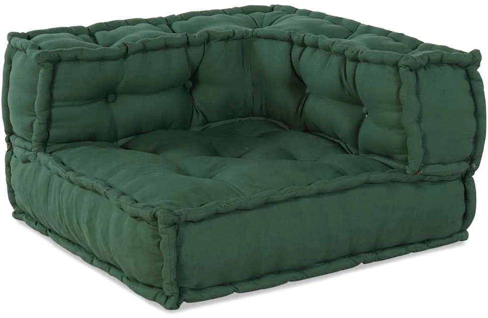 Dvivietė modulinė sofa, žalia, 140x70x36, audinys